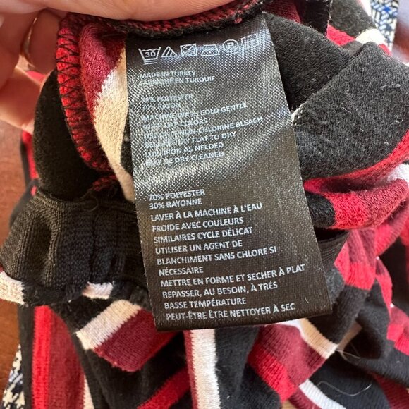 URBAN OUTFITTERS Silence + Noise Pull On Striped Knit Wide Leg Pants Size Medium - Picture 9 of 9